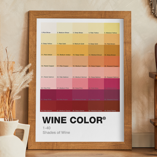 Wine Color Print - wine art poster