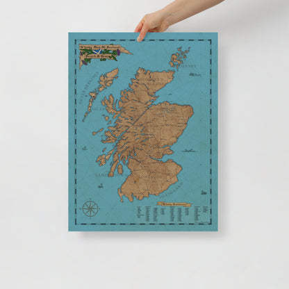 Whisky Map of Scotland - Art Print